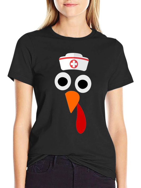 Funny Nurse Turkey Thanksgiving T-Shirt