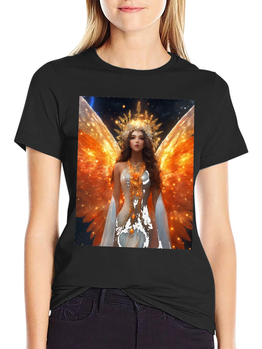 Angel Wings Graphic T-Shirt - Celestial Art Tee