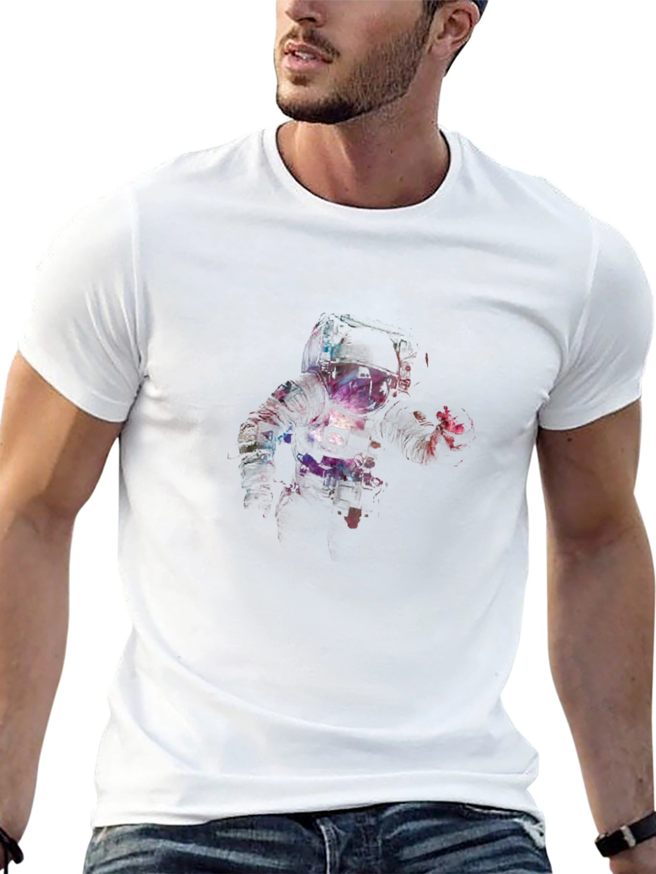 Astronaut Graphic Black T-Shirt