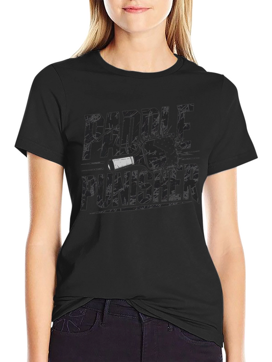Paddle Punisher Graphic Tee - Black Cotton