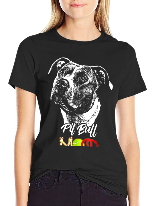 Pit Bull Mom T-Shirt - Dog Lover Tee