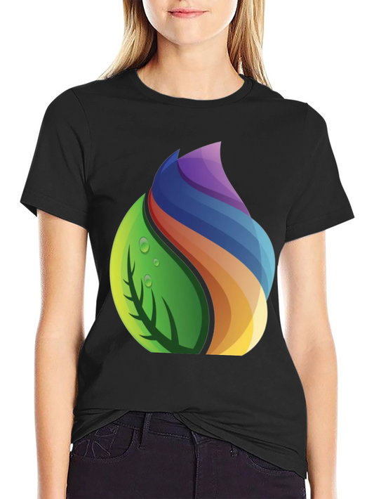 Nature Spectrum Graphic Tee - Soft Black Cotton