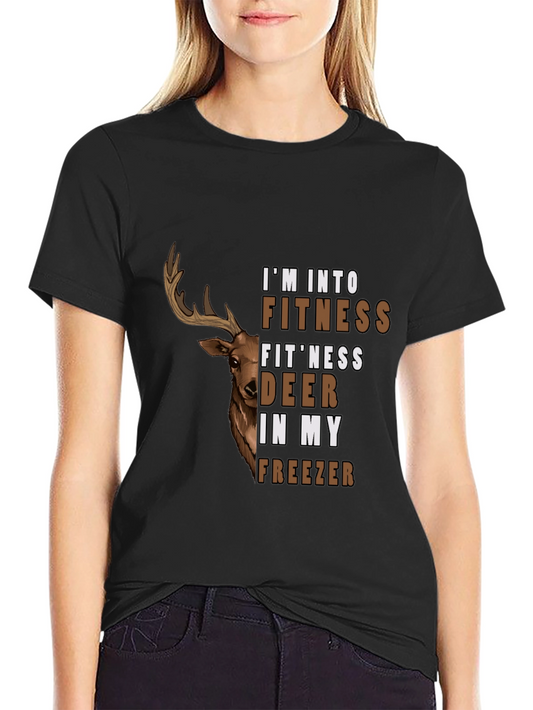 Fitness Deer in My Freezer Graphic T-Shirt