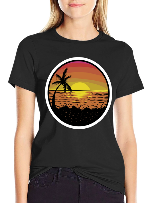 Sunset Palm Tree T-Shirt