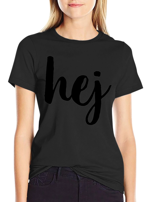 Hej Graphic T-Shirt - Casual Scandinavian Style Tee
