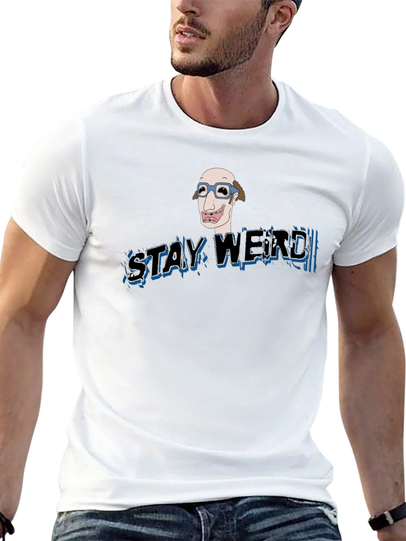 Stay Weird Graphic Tee - Unique Design
