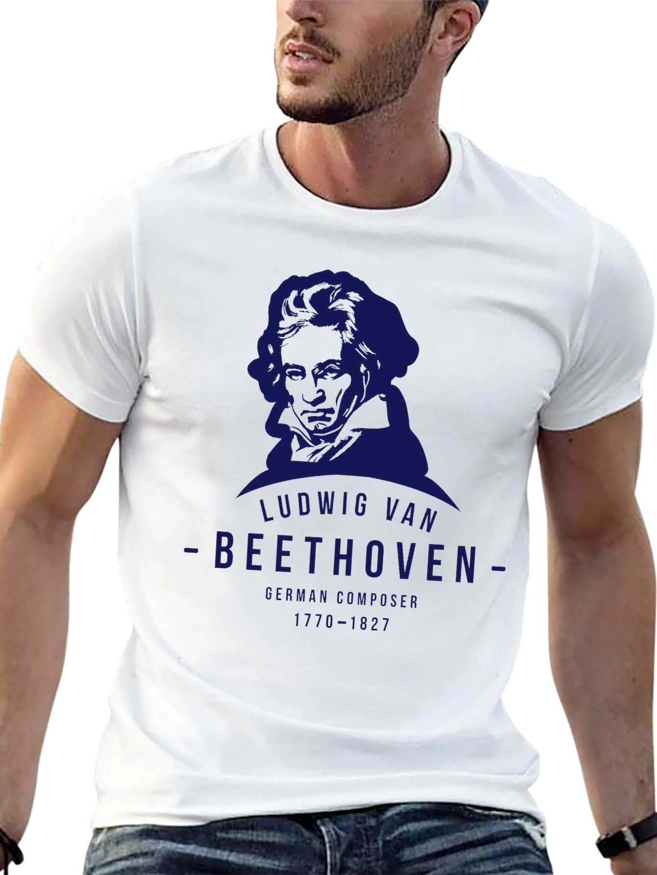 Ludwig van Beethoven Graphic Tee - Black