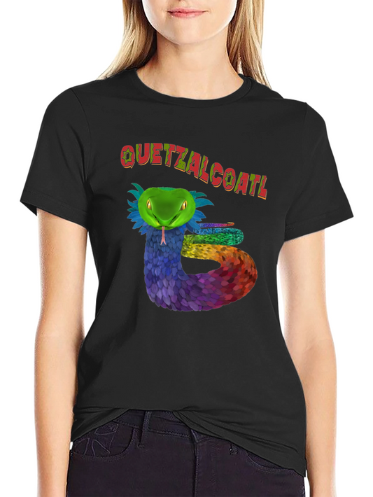 Quetzalcoatl Serpent Graphic T-Shirt
