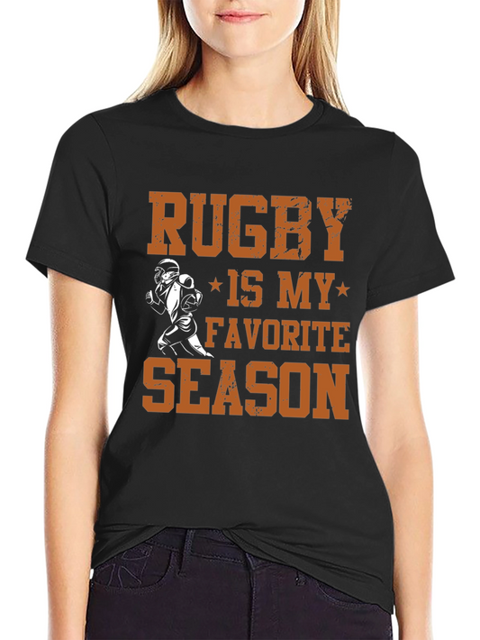 Rugby is My Favorite Season Graphic T-Shirt