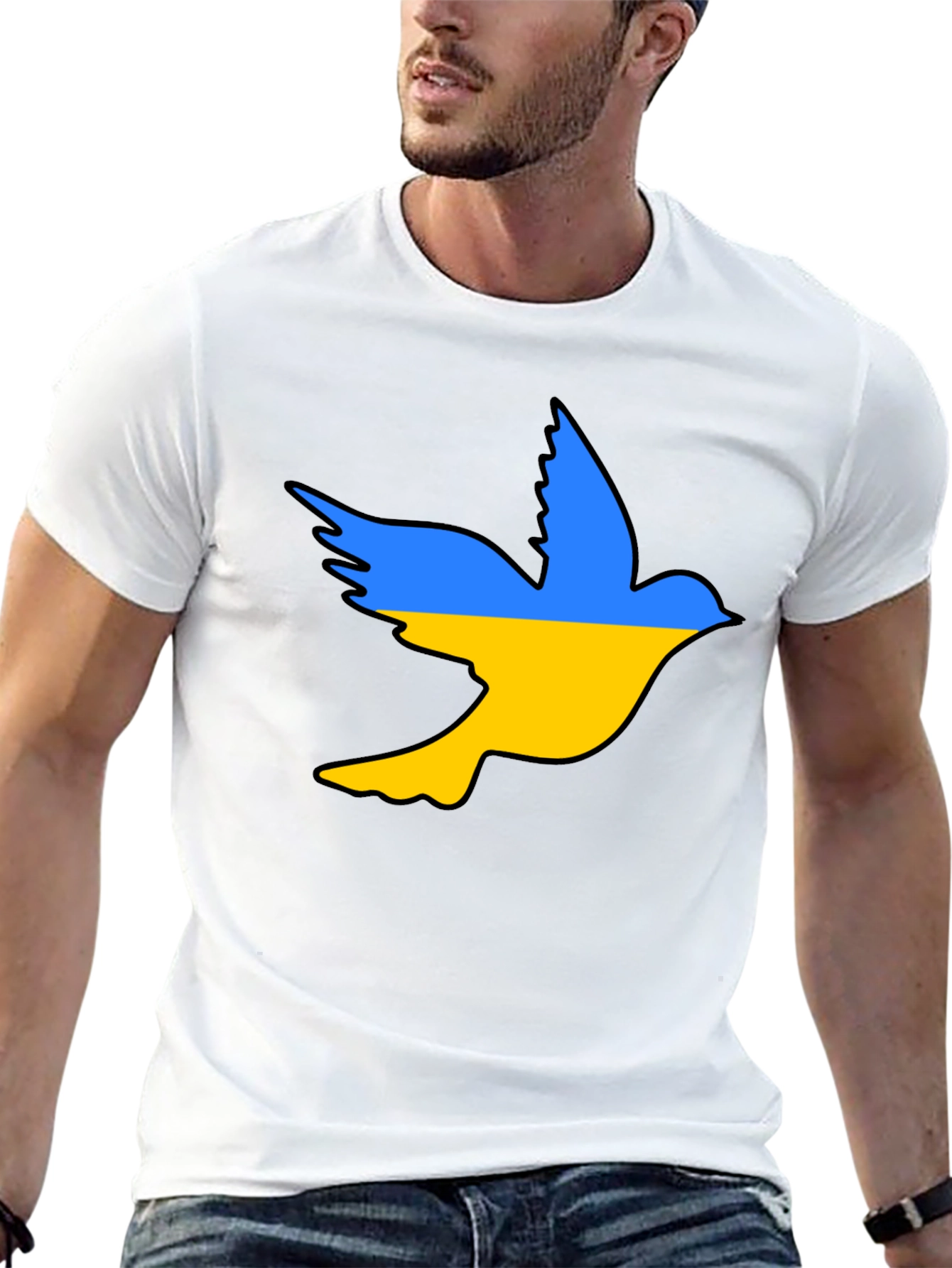 Ukraine Dove T-Shirt - Stand With Ukraine