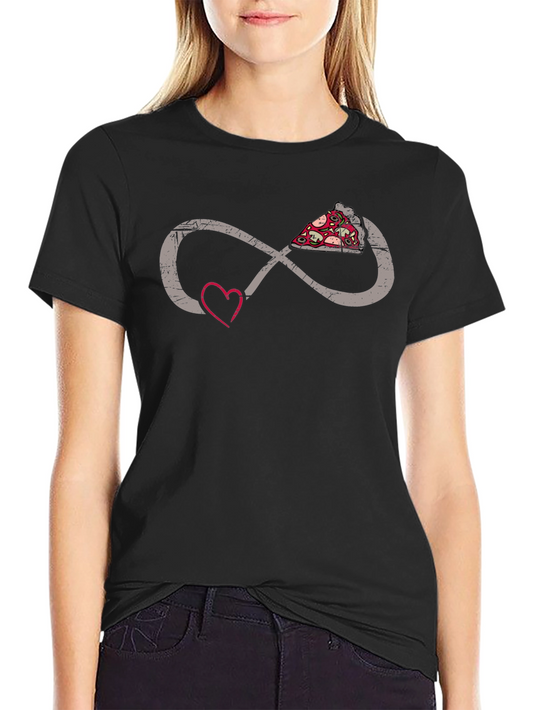 Pizza Infinity Heart T-Shirt