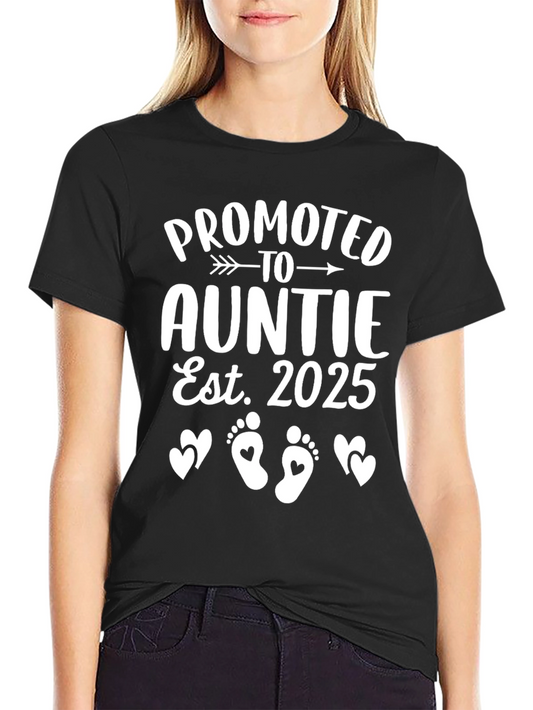 Promoted to Auntie Est. 2025 T-Shirt