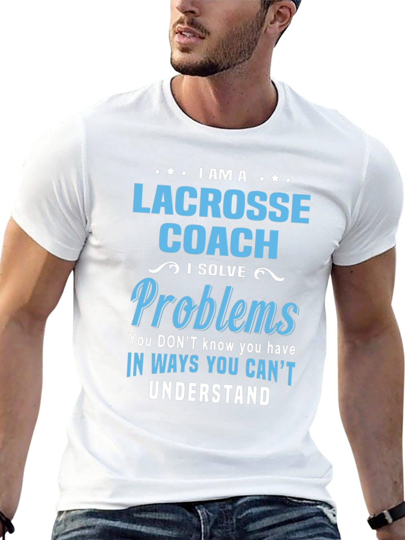 Lacrosse Coach T-Shirt - Problem Solver Tee