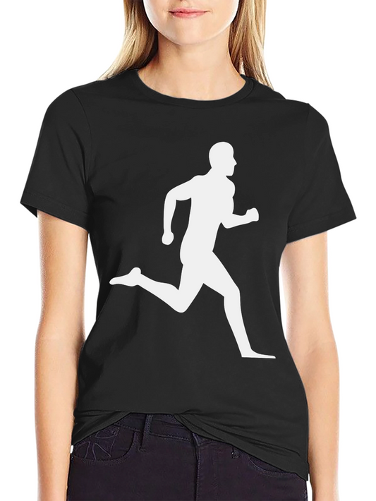 Runner Graphic Black T-Shirt - Athletic Style