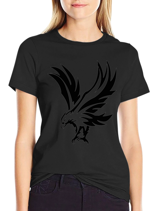 Mens Black Eagle Graphic T-Shirt