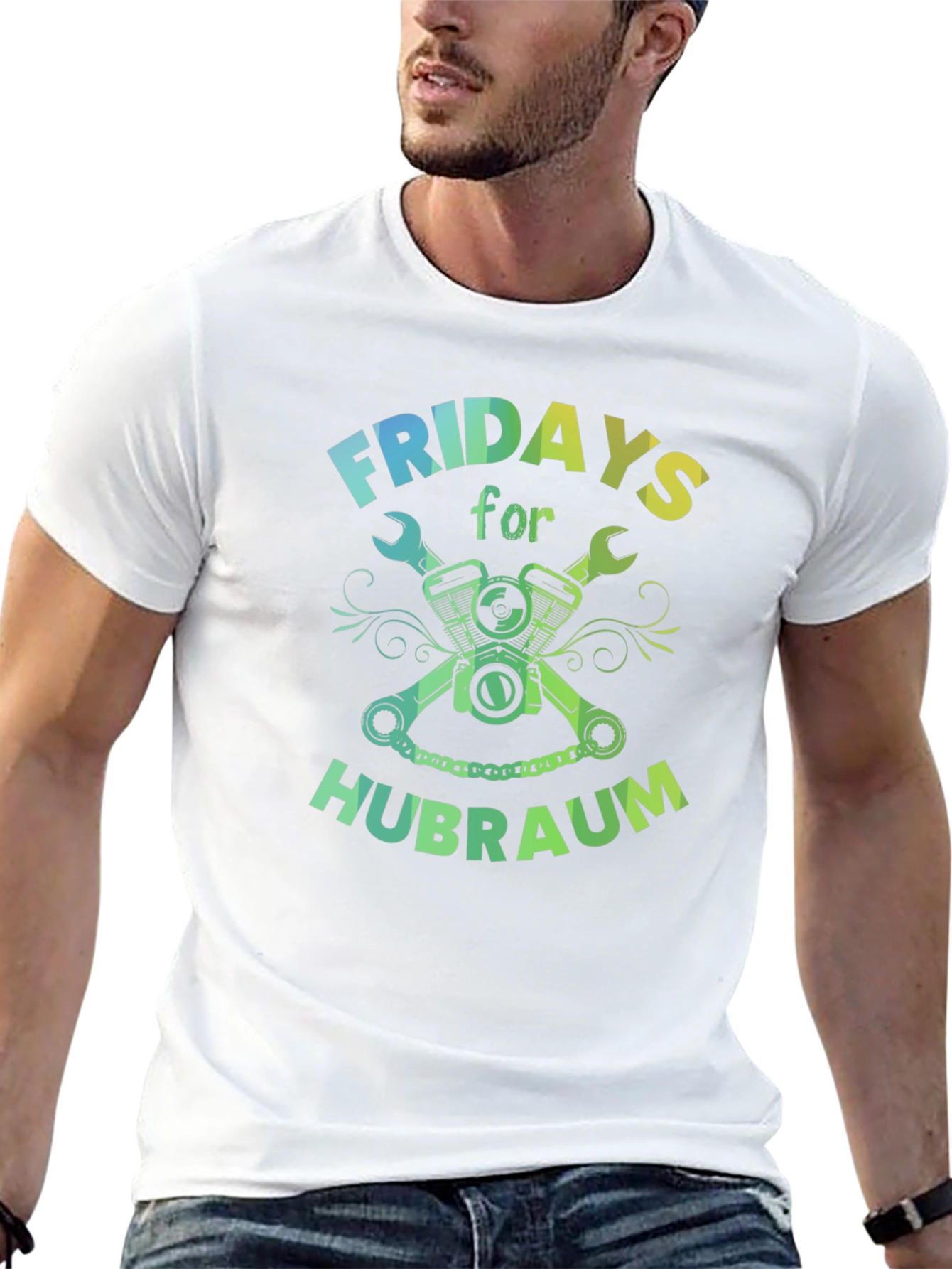 Fridays for Hubraum Mens Black T-Shirt