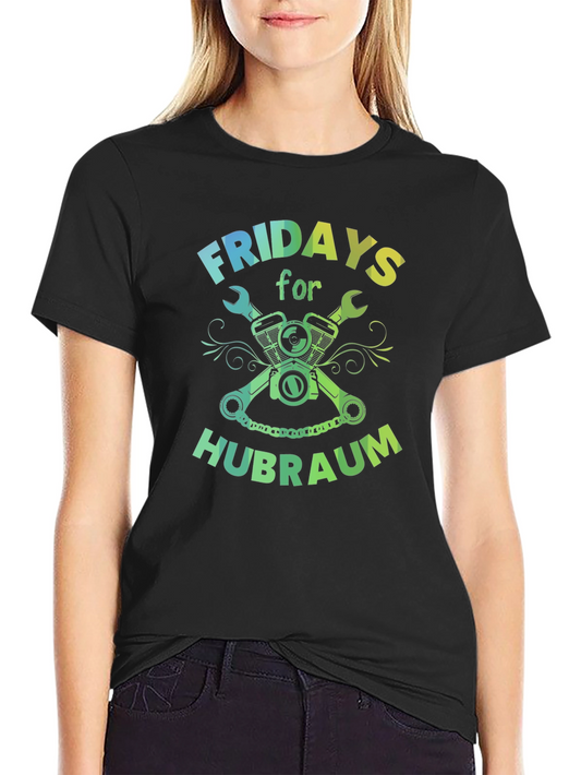 Fridays for Hubraum Mens Black T-Shirt