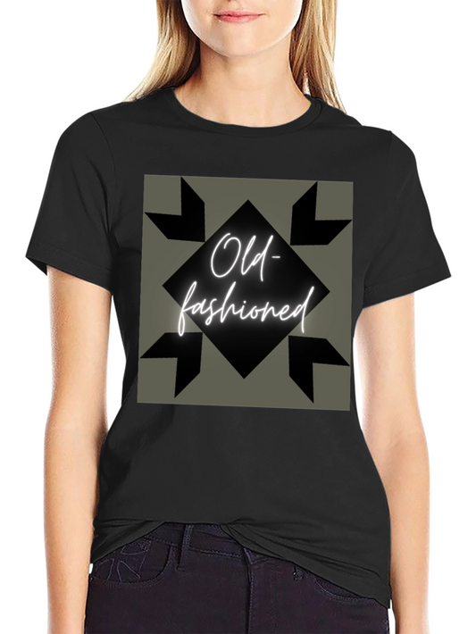 Old-Fashioned Graphic Tee - Vintage Style Comfort