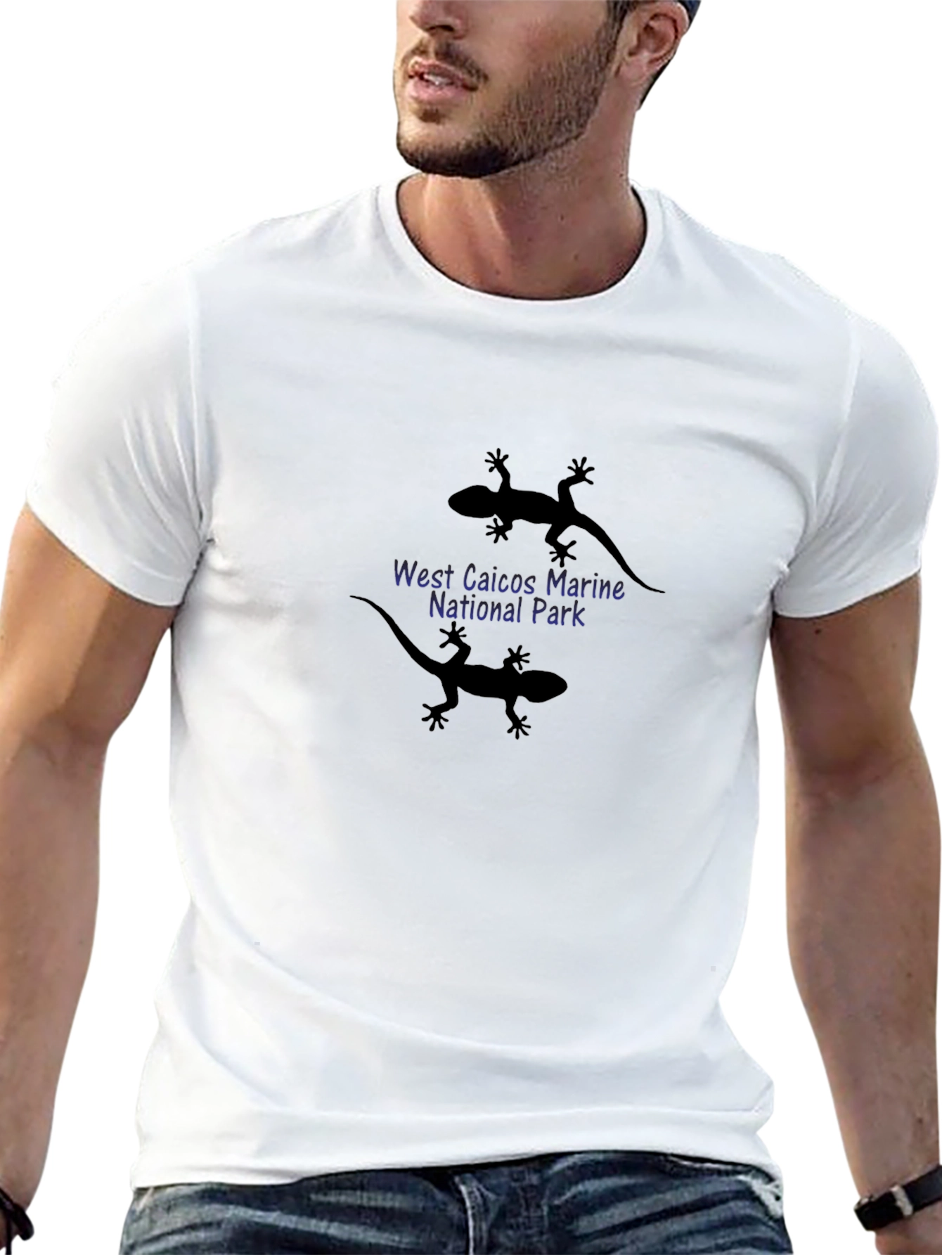 West Caicos Marine National Park Lizard T-Shirt