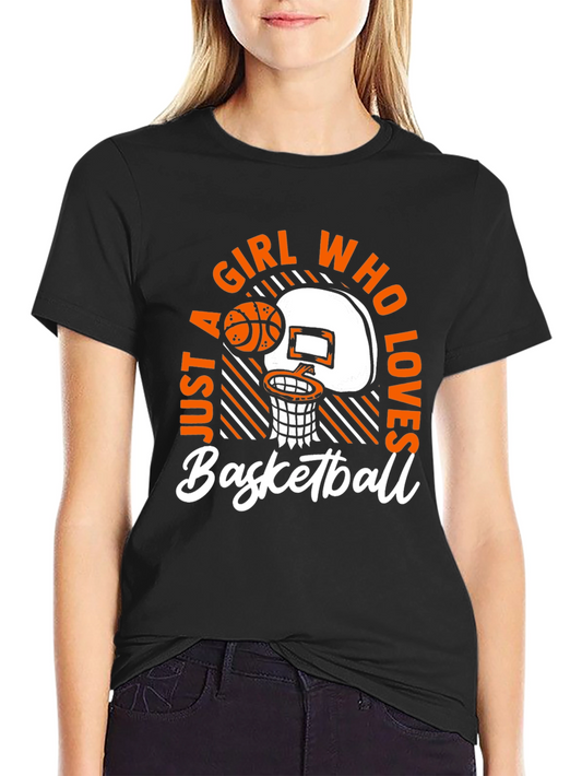 Girl Who Loves Basketball T-Shirt