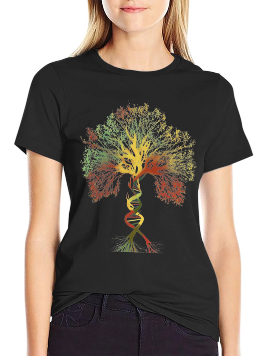 DNA Tree of Life Graphic Tee - Black