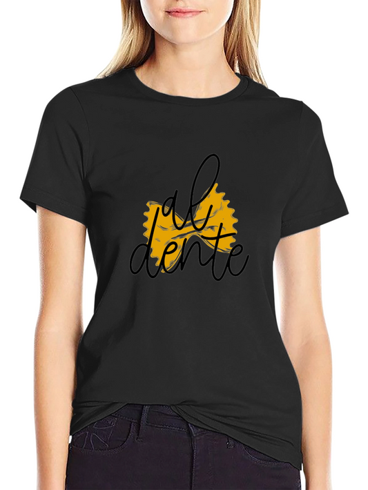 Al Dente Pasta Bowtie Graphic T-Shirt