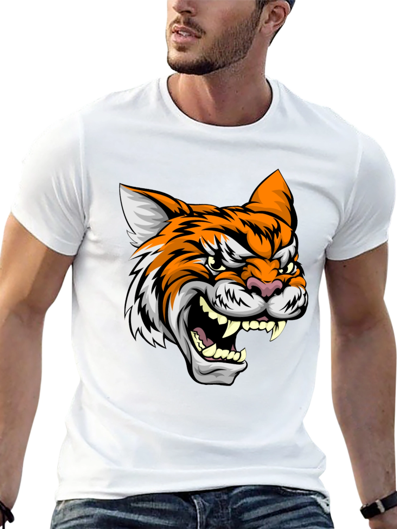 Roaring Tiger Graphic Tee - Black