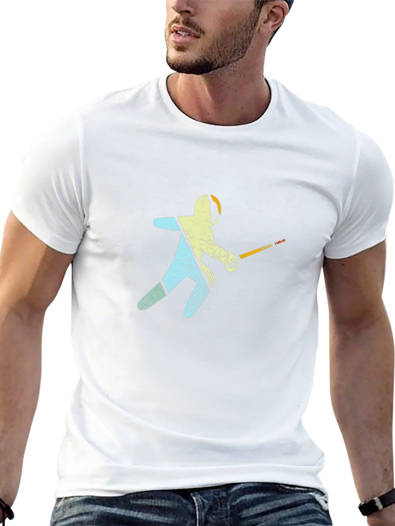 Fencer Graphic Black T-Shirt