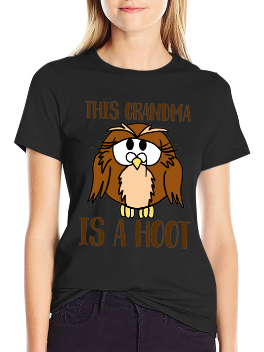 Funny Grandma Owl Graphic T-Shirt