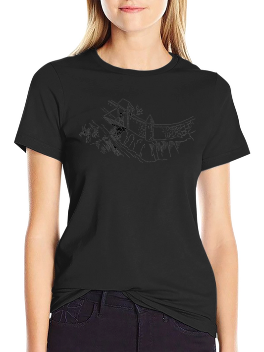 Medieval Castle T-Shirt - Classic Black Tee