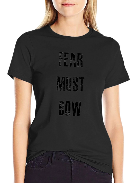 Fear Must Bow Graphic Tee - Black