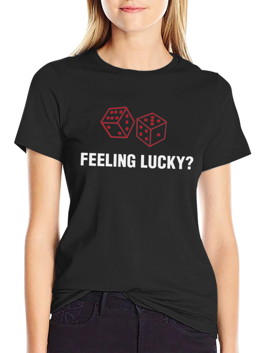 Feeling Lucky? Dice Graphic Print Tee