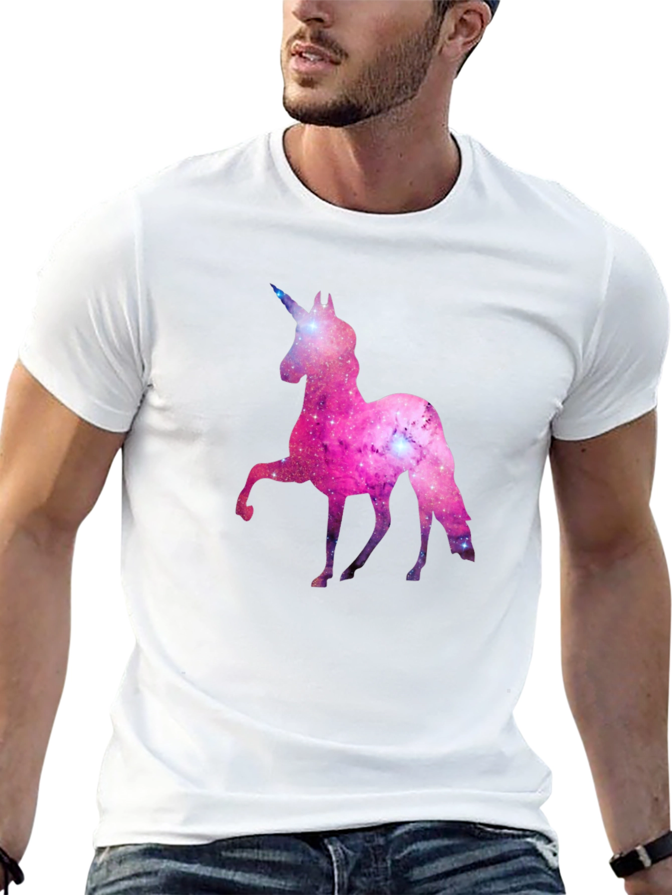 Galaxy Unicorn Black T-Shirt