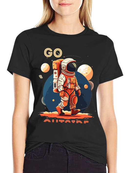 Go Outside Astronaut T-Shirt