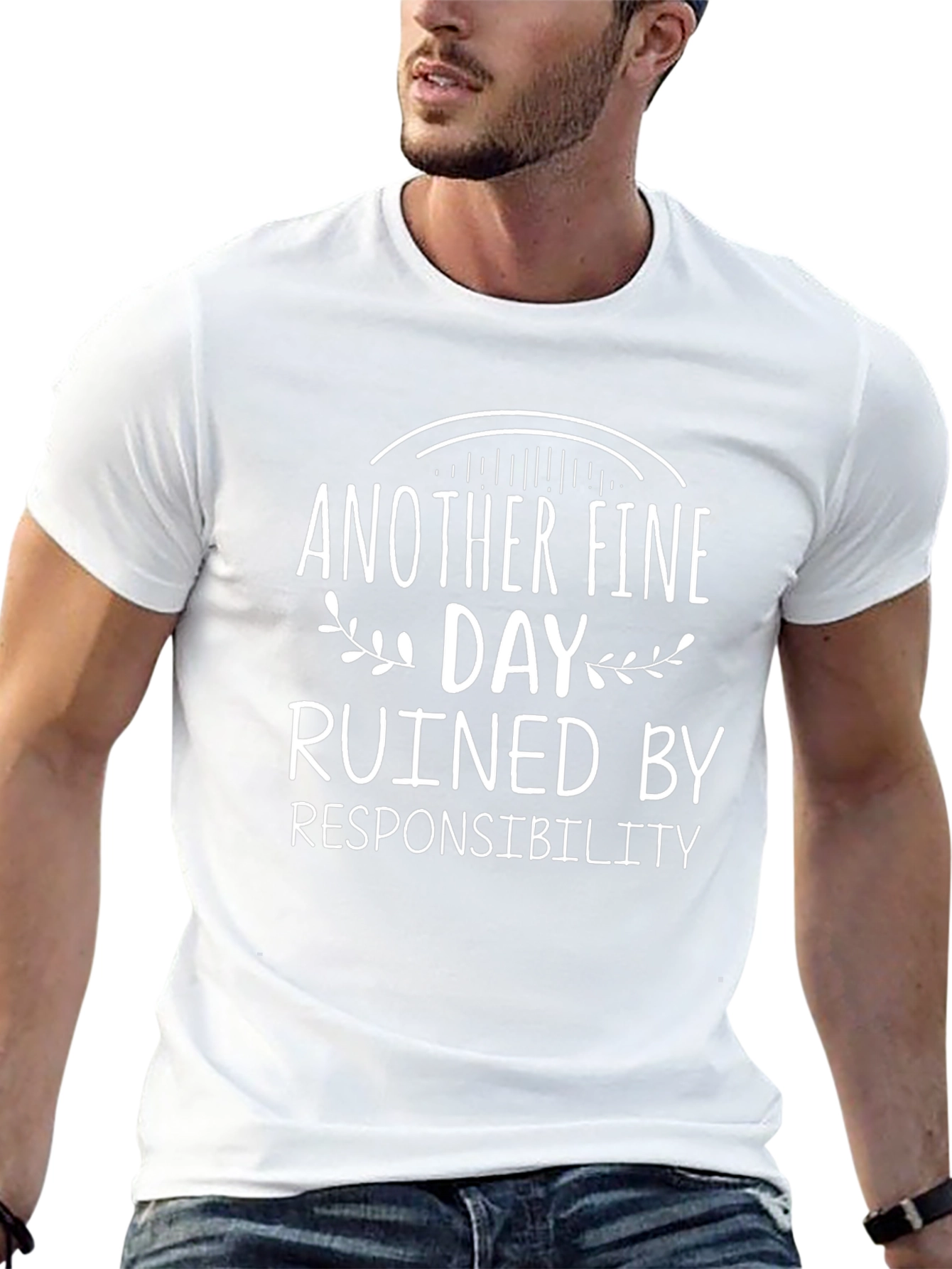 Humorous Ruined by Responsibility Graphic Tee