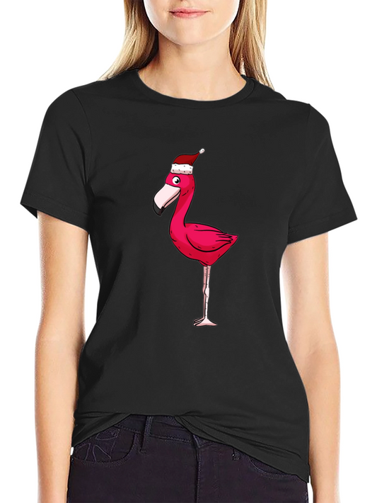 Festive Flamingo Graphic Tee