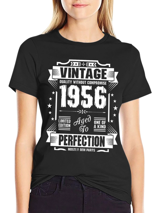 Vintage 1956 Aged to Perfection Graphic T-Shirt