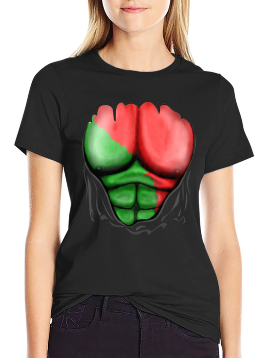 Funny Ripped Muscle T-Shirt - Bodybuilding Illusion Tee