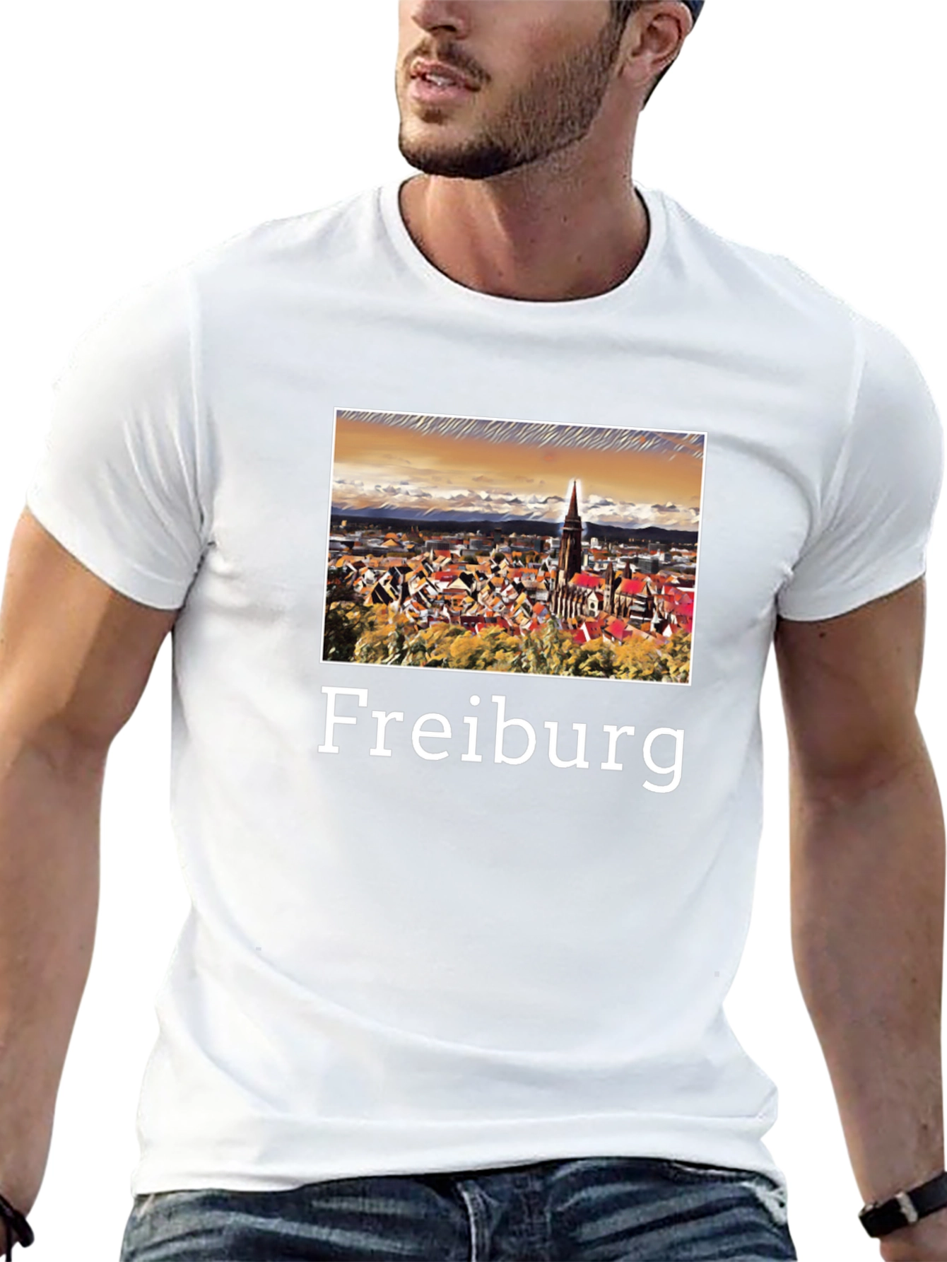 Freiburg T-Shirt - Cityscape Graphic Tee