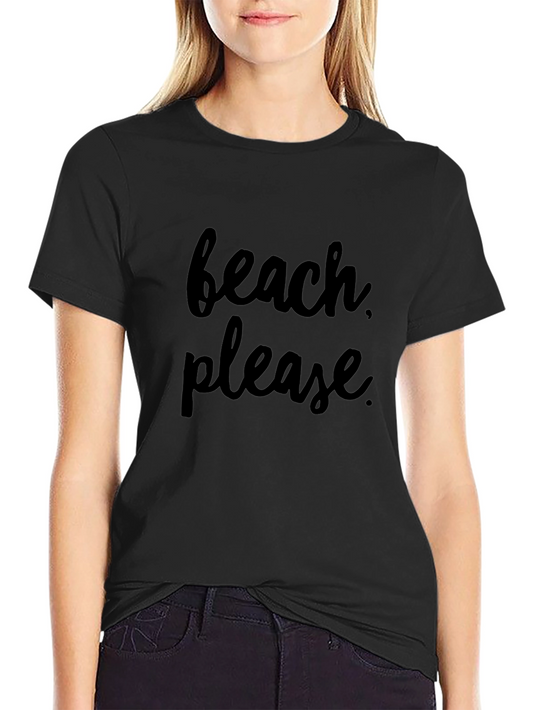 Beach Please Graphic Tee - Soft Cotton T-Shirt