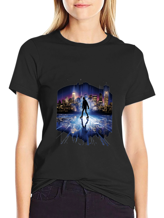 Cityscape Reflection T-Shirt - Urban Style