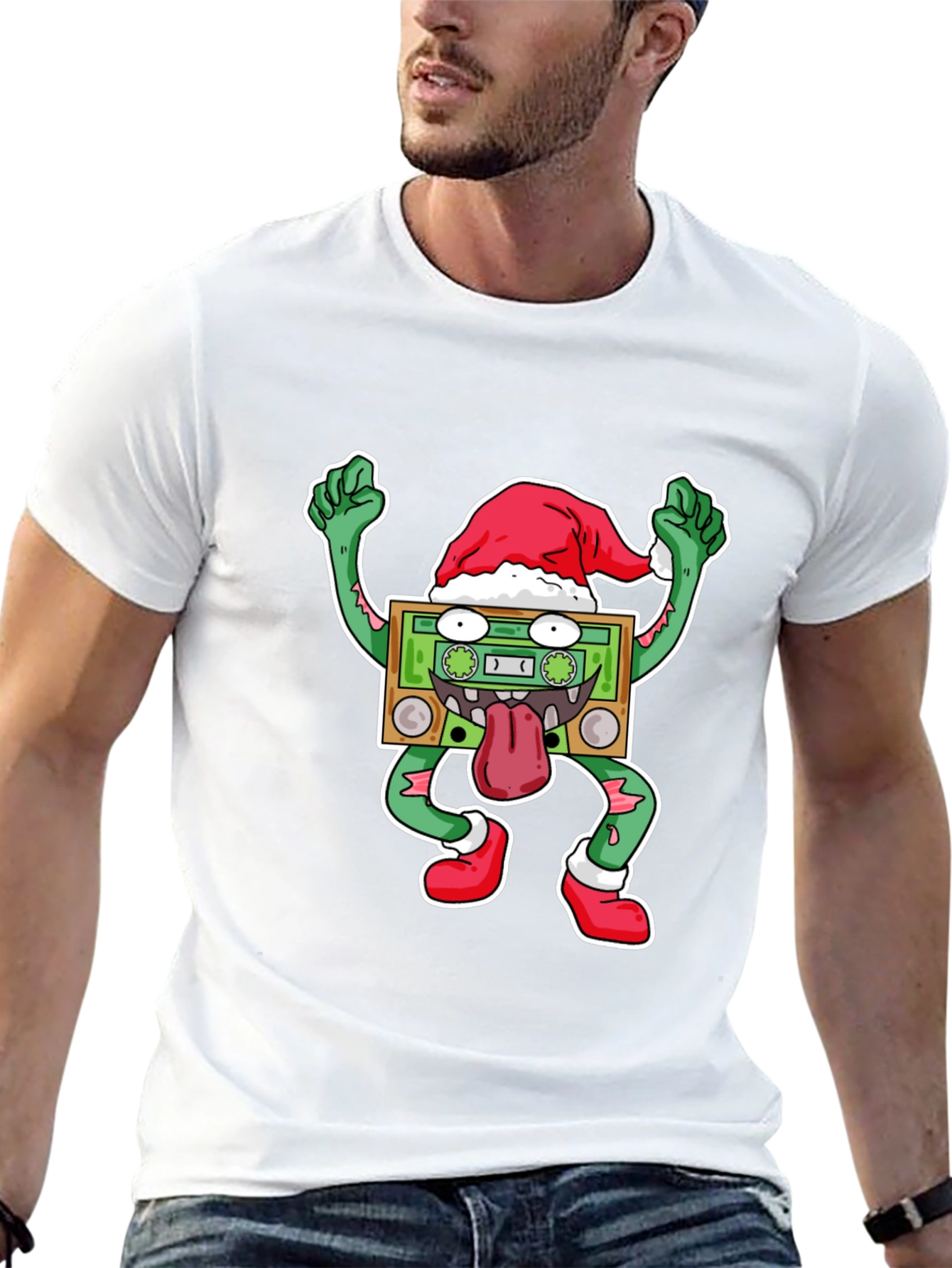 Holiday Cassette Zombie Graphic Tee