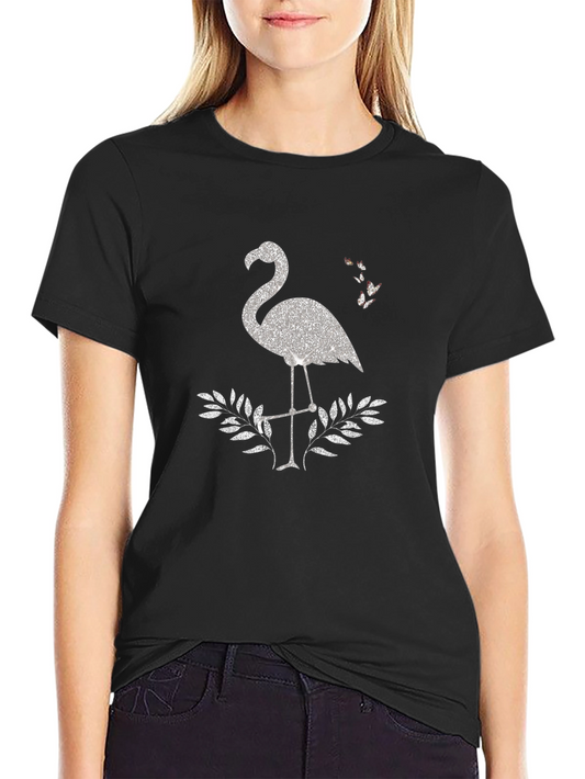 Flamingo Sparkle Graphic Tee