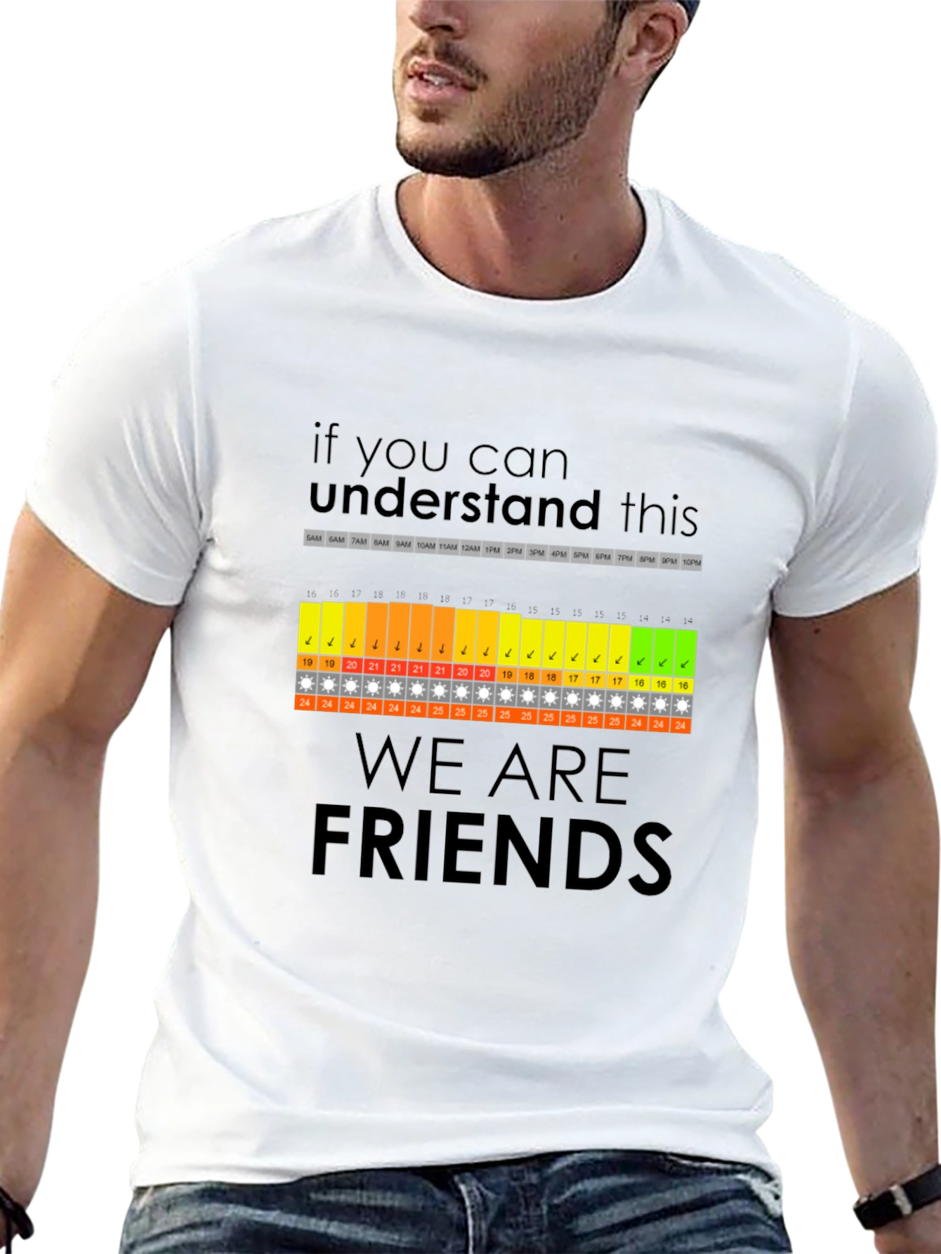 Funny Are We Friends? Daily Schedule T-Shirt