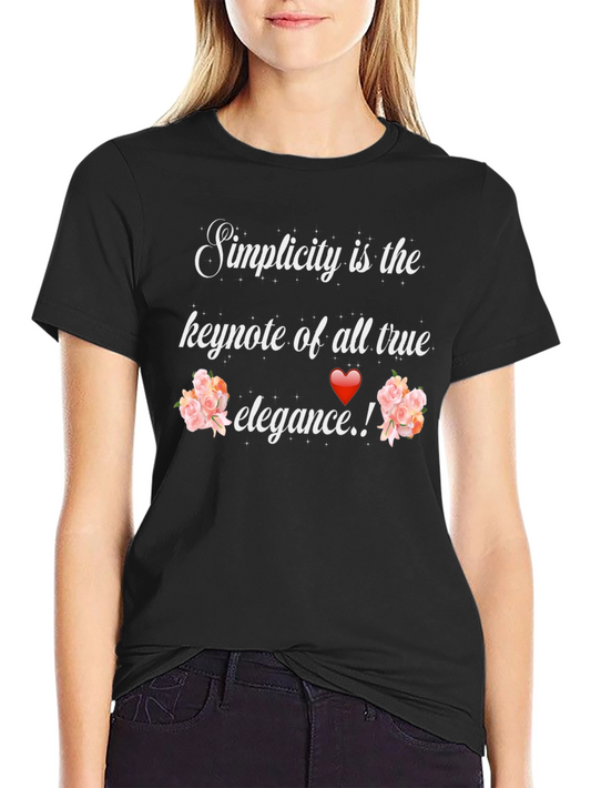 Simplicity Elegance Graphic Tee - Stylish Unisex T-Shirt