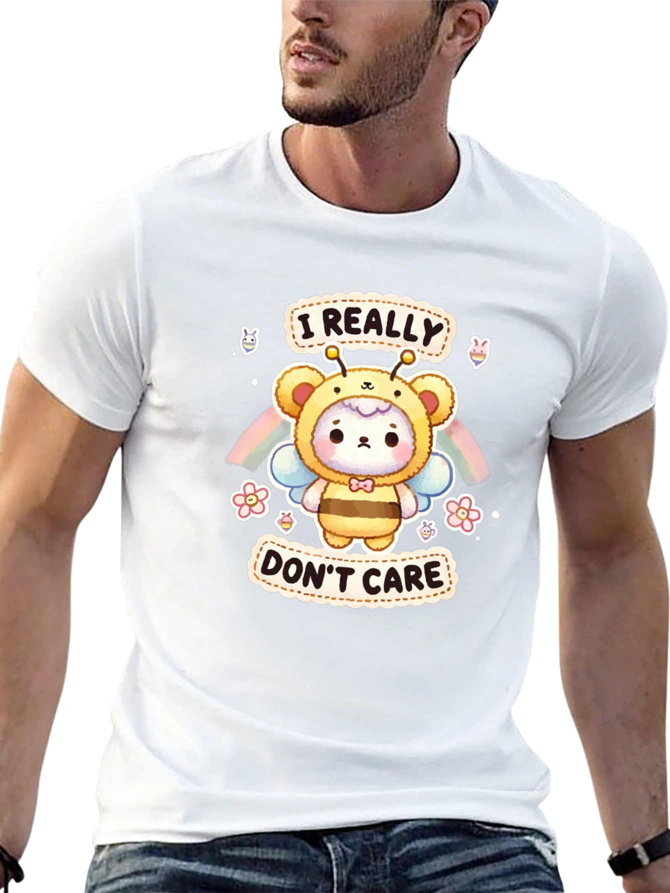 I Really Dont Care Bear Bee T-Shirt