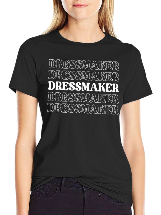 Dressmaker Graphic T-Shirt - Black Crew Neck Tee