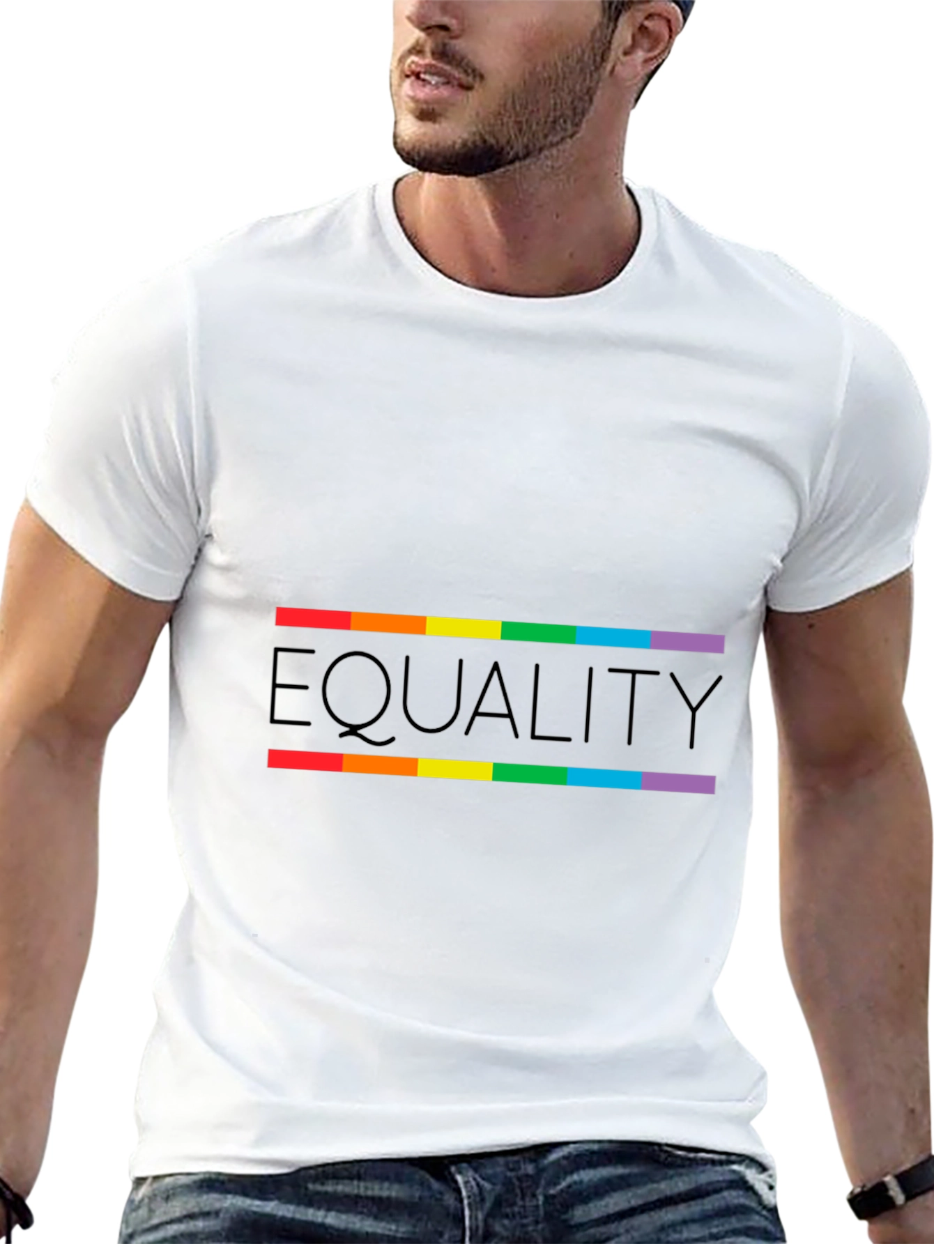Equality Rainbow Pride Graphic T-Shirt