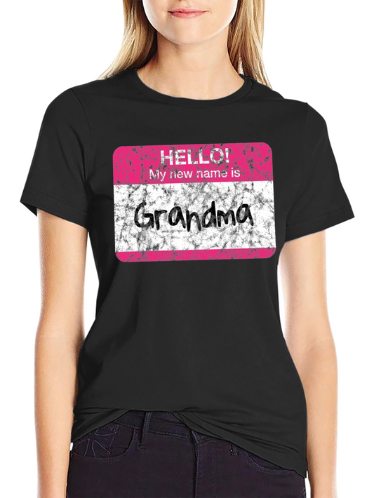 Hello Grandma T-Shirt - New Grandmother Gift