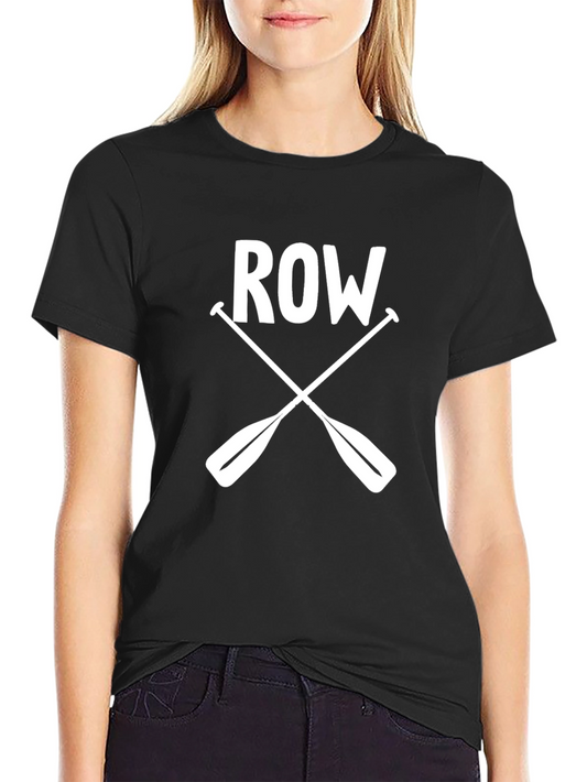 Rowing T-Shirt - Crossed Oars Graphic Tee